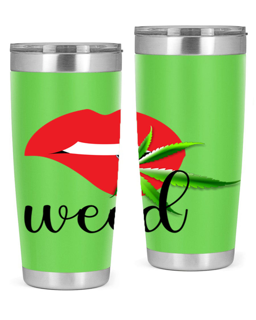 weed lips 297#- marijuana- Tumbler