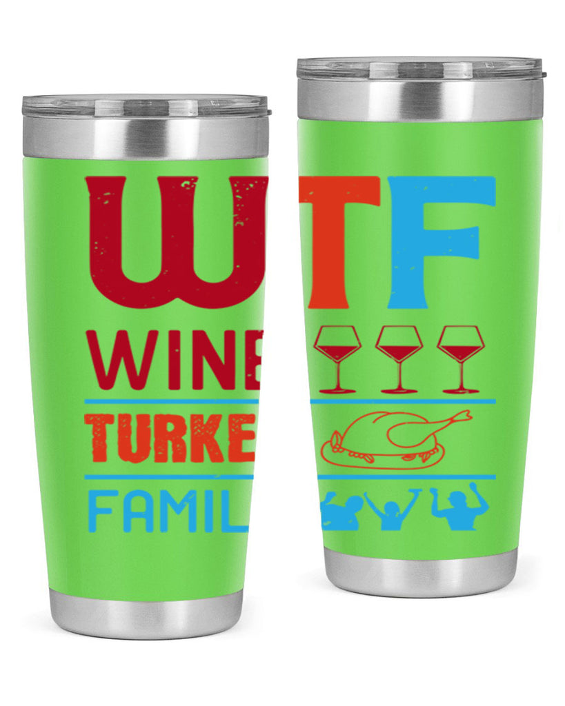 wtf wine turkey family 102#- wine- Tumbler