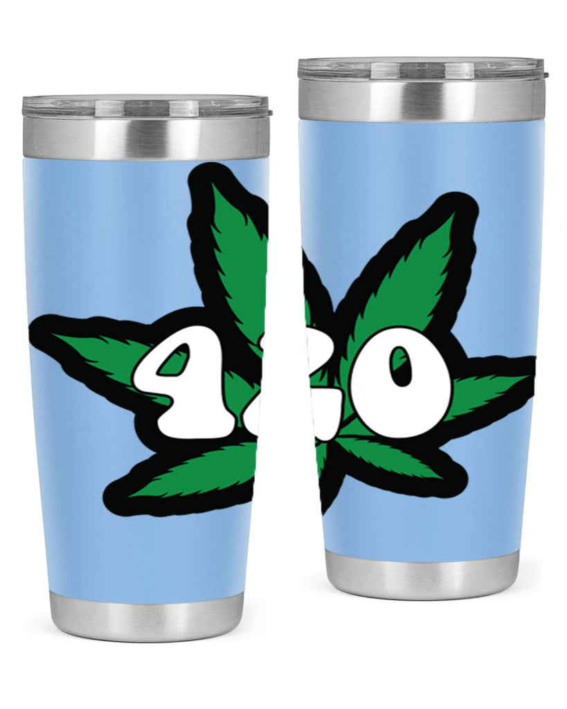 420 4#- marijuana- Tumbler