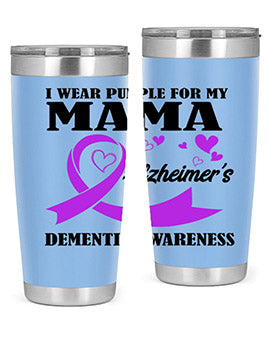 Alzheimers And Dementia I Wear Purple For My Warrior Mama 21#- alzheimers- Cotton Tank