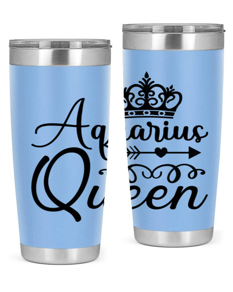 Aquarius queen 74#- zodiac- Tumbler