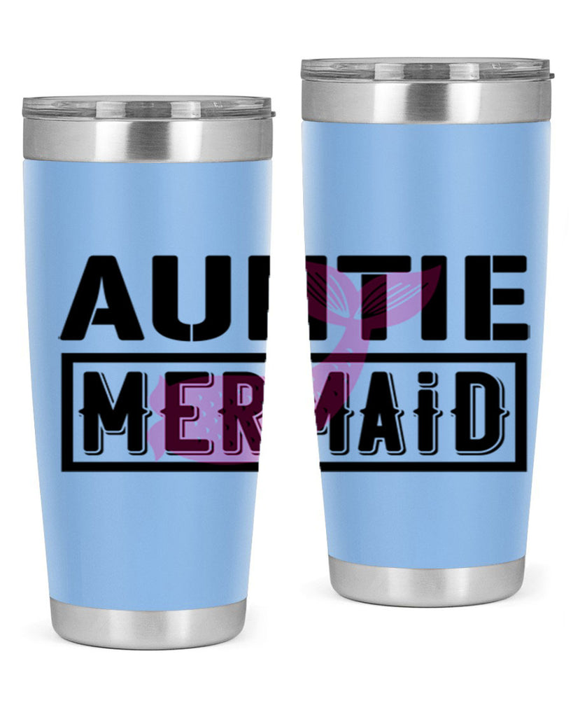 Auntie mermaid 18#- mermaid- Tumbler