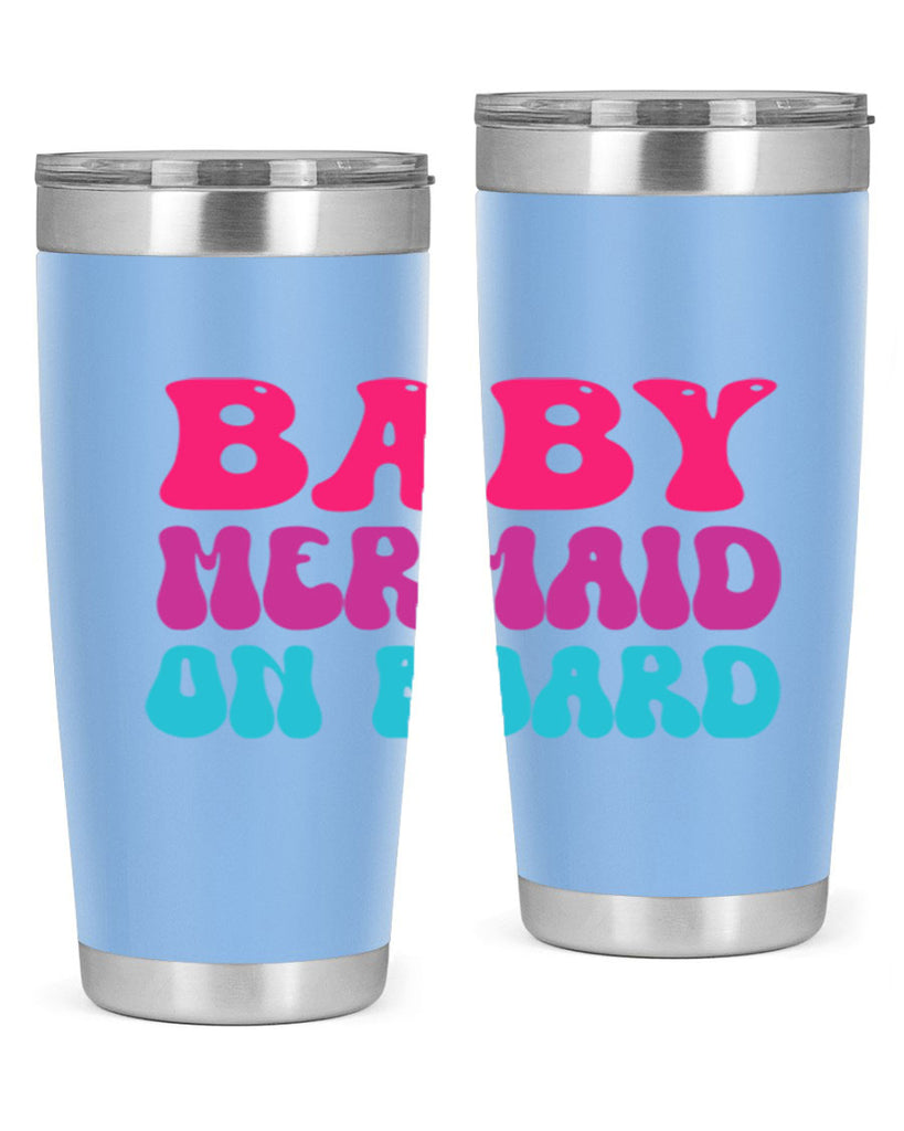 Baby Mermaid On Board 19#- mermaid- Tumbler