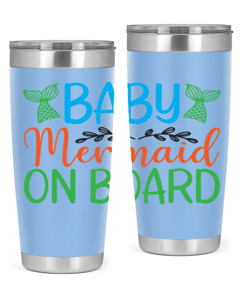 Baby Mermaid On Board 33#- mermaid- Tumbler