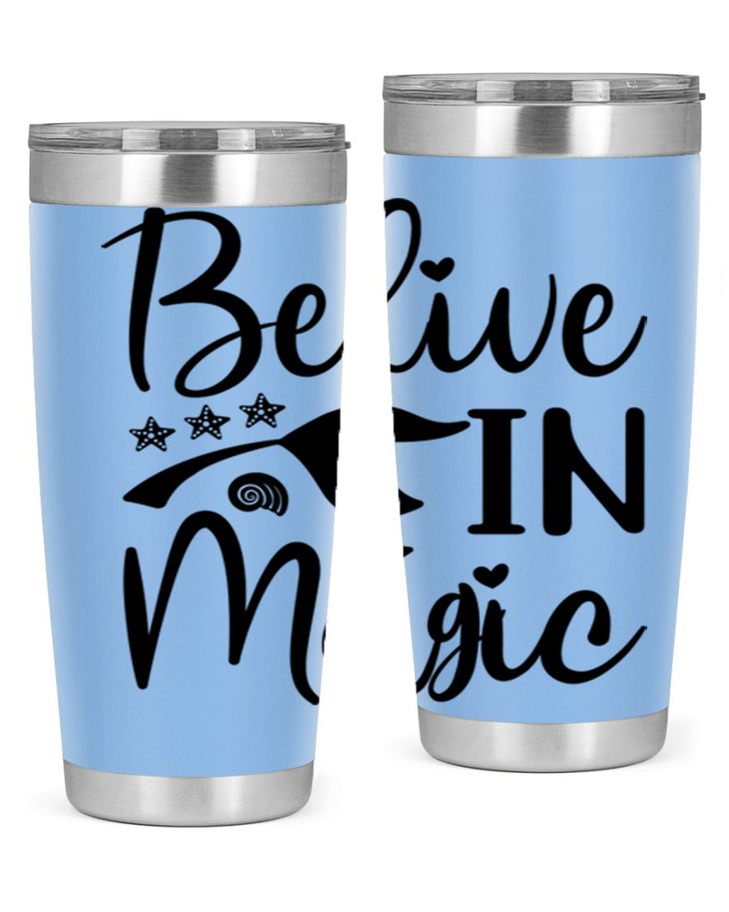 Belive in magic design 66#- mermaid- Tumbler