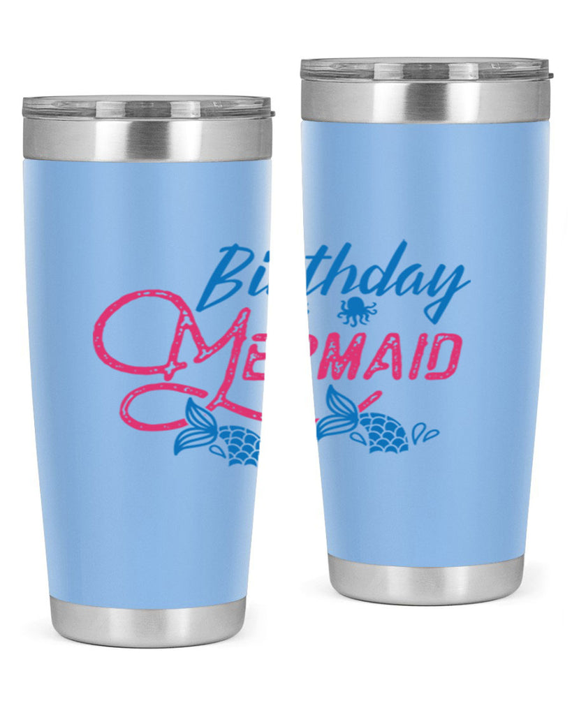 Birthday Mermaid 71#- mermaid- Tumbler