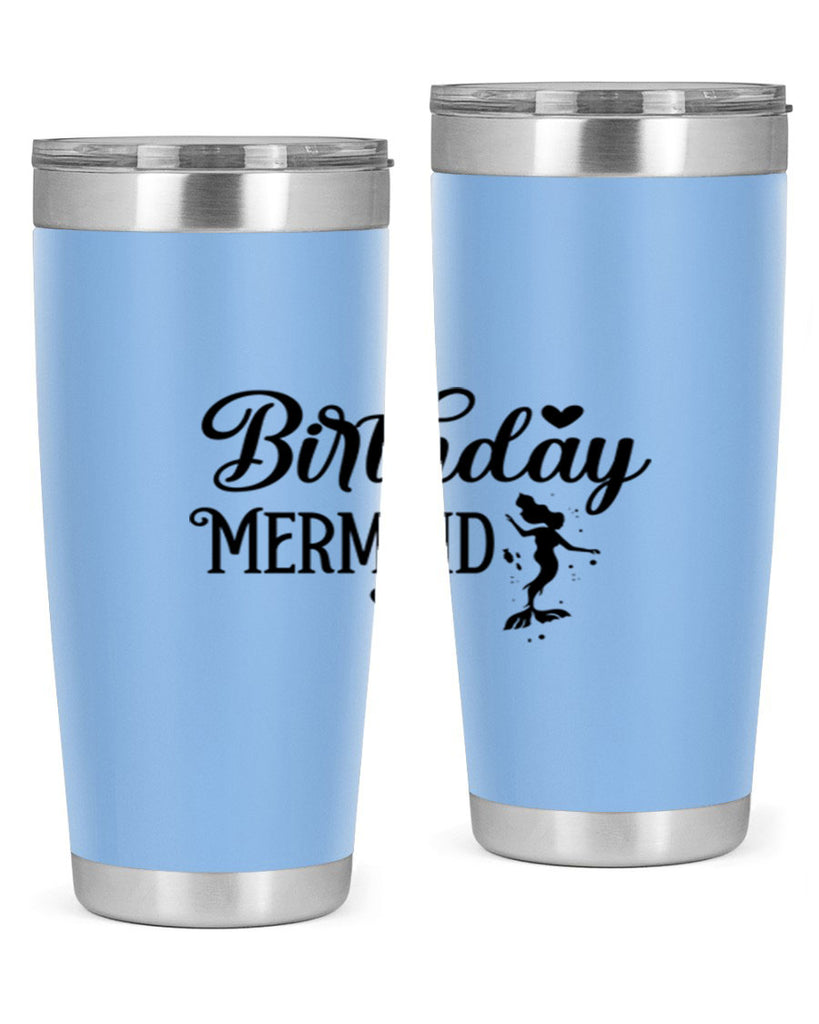 Birthday Mermaid 72#- mermaid- Tumbler