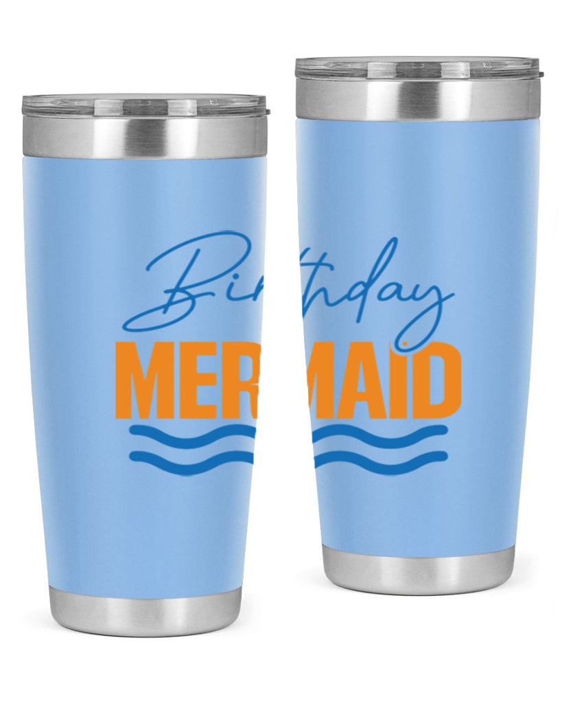 Birthday Mermaid 73#- mermaid- Tumbler