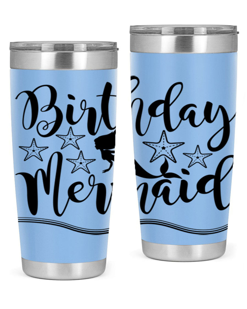 Birthday mermaid 77#- mermaid- Tumbler