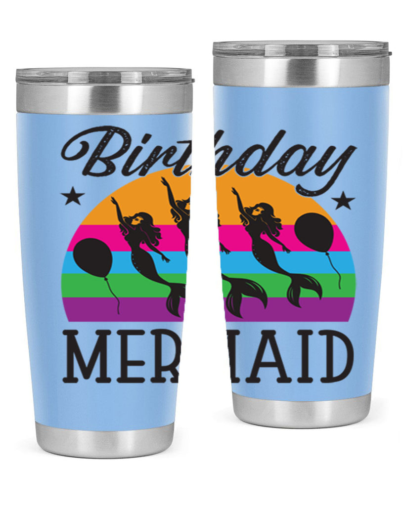 Birthday mermaid 78#- mermaid- Tumbler