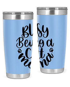 Busy Being A Cat Mama Style 80#- cat- Tumbler