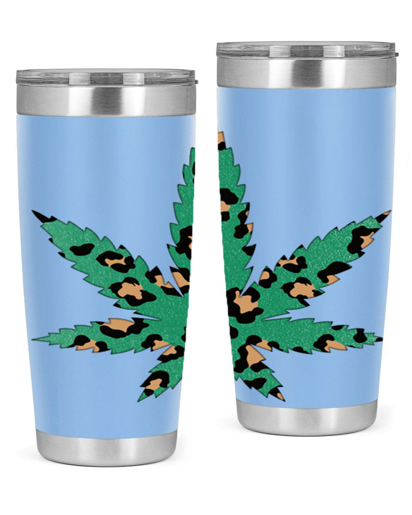 Cannabis Leopard Print 54#- marijuana- Tumbler