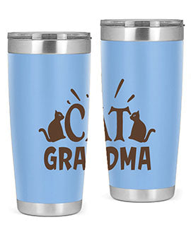 Cat Grandma Style 4#- cat- Tumbler