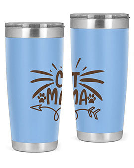 Cat Mama Style 5#- cat- Tumbler