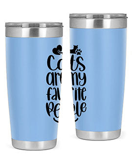 Cats Are My Favorite People Style 89#- cat- Tumbler