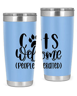 Cats Welcome Style 91#- cat- Tumbler