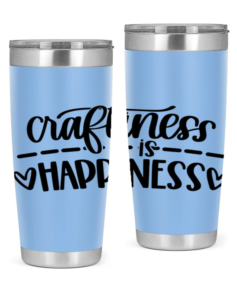 Craftiness Is Happiness 35#- crafting- Tumbler