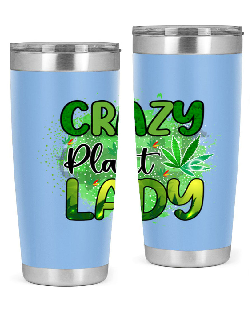 Crazy Plant Lady 64#- marijuana- Tumbler