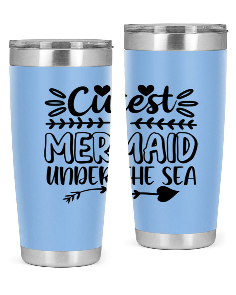 Cutest mermaid under the sea 104#- mermaid- Tumbler