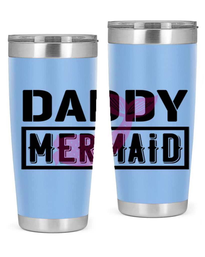 Daddy mermaid 112#- mermaid- Tumbler