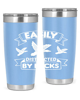 Easily Distracted By Ducks Style 48#- duck- Tumbler