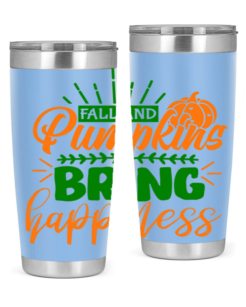 Fall and Pumpkins Bring Happiness 85#- fall- Tumbler