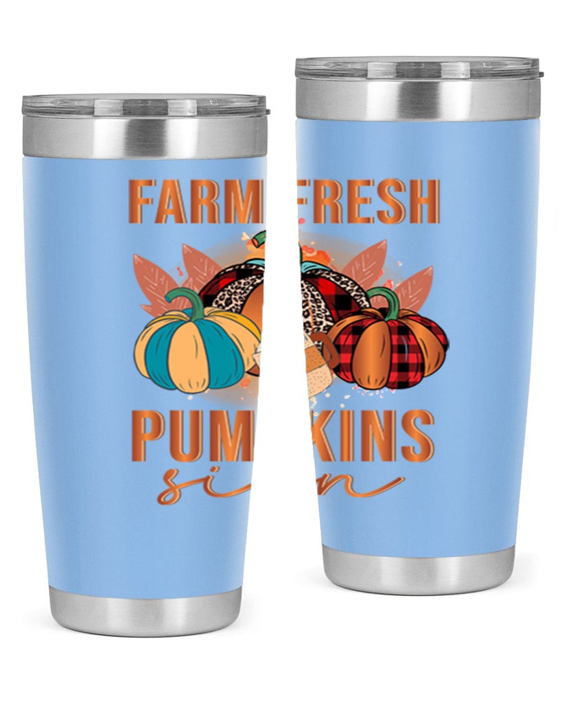 Farm Fresh Pumpkins Sign 175#- fall- Tumbler