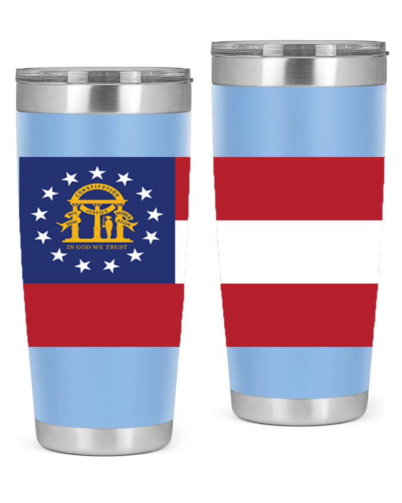 Georgia 42#- Us Flags- Tumbler