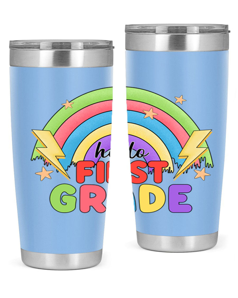 Hello 1st Grade Rainbow 13#- 1st grade- Tumbler