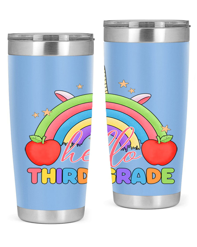 Hello 3rd Grade Unicorn Rainbow 13#- 3rd grade- Tumbler