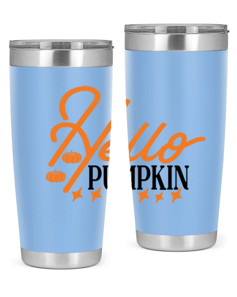 Hello Pumpkin 293#- fall- Tumbler