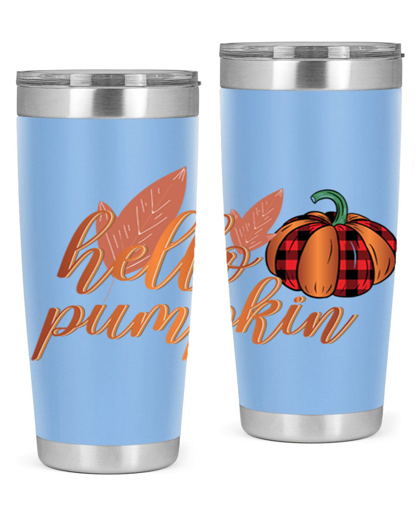 Hello Pumpkin 294#- fall- Tumbler
