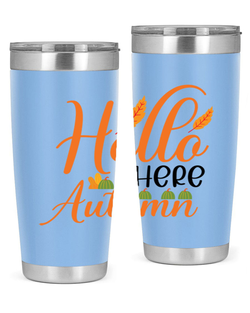 Hello There Autumn 297#- fall- Tumbler