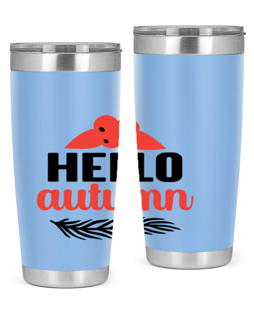 Hello autumn 269#- fall- Tumbler