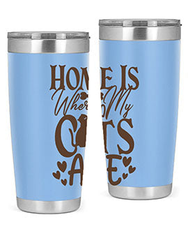 Home Is Where My Cats Are Style 15#- cat- Tumbler