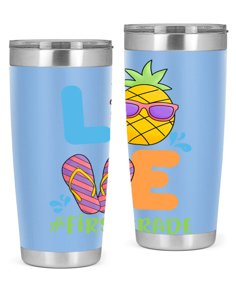 LOVE 1st Grade Summer Pineapple 8#- 1st grade- Tumbler