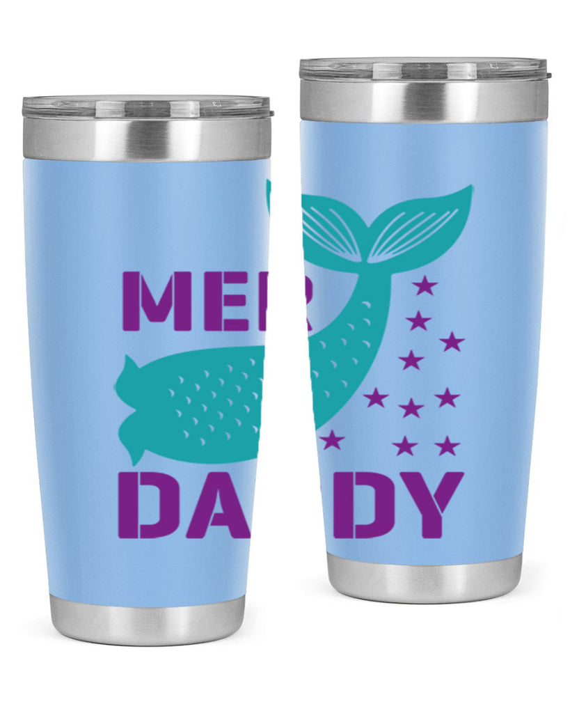 Mer Daddy 326#- mermaid- Tumbler