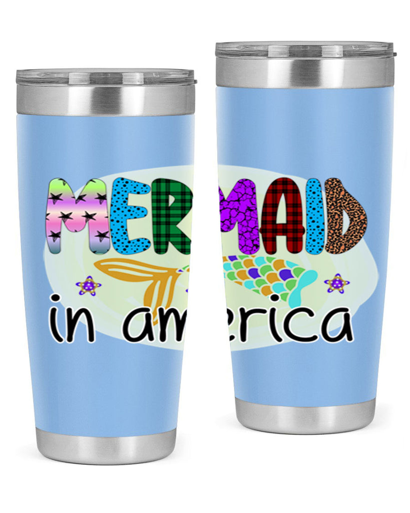 Mermaid In America 419#- mermaid- Tumbler