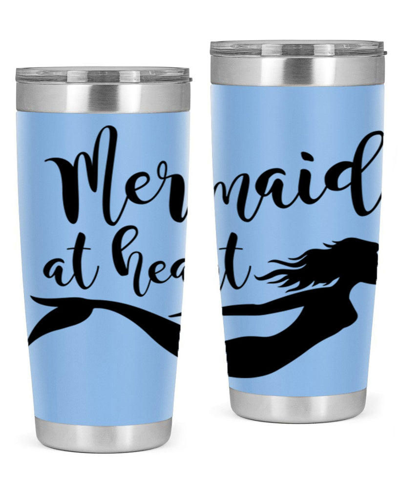 Mermaid at heart 395#- mermaid- Tumbler