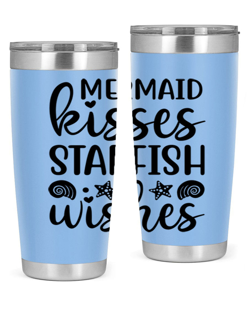 Mermaid kisses starfish wishes 426#- mermaid- Tumbler