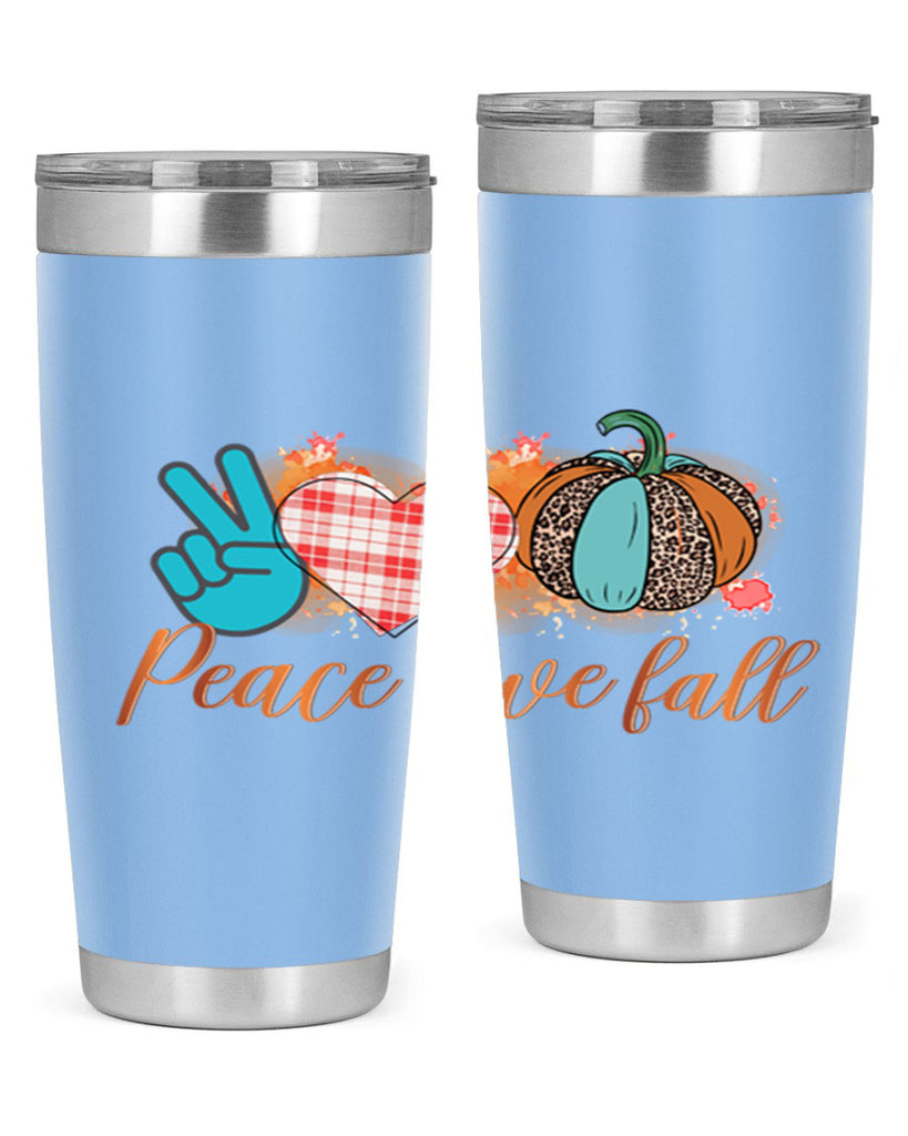 Peace Love Fall 466#- fall- Tumbler
