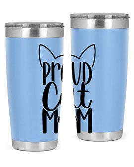 Pround Cat Mom Style 103#- cat- Tumbler