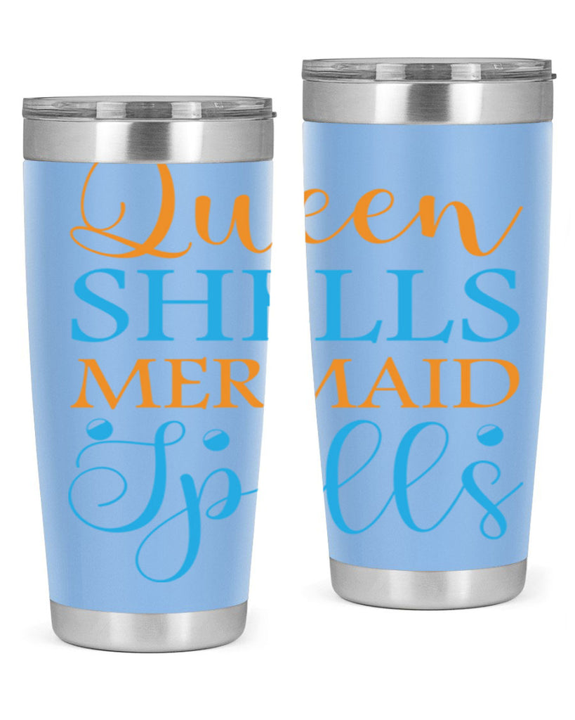 Queen Shells Mermaid Spells 546#- mermaid- Tumbler