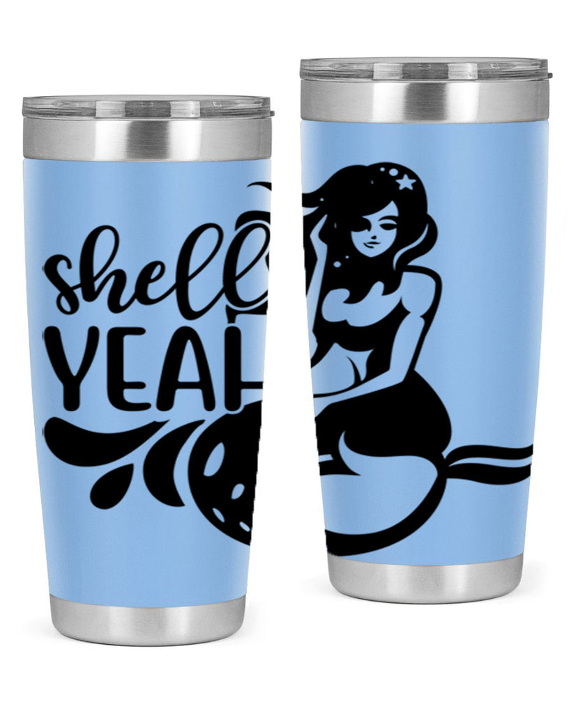 Shell yeah 596#- mermaid- Tumbler