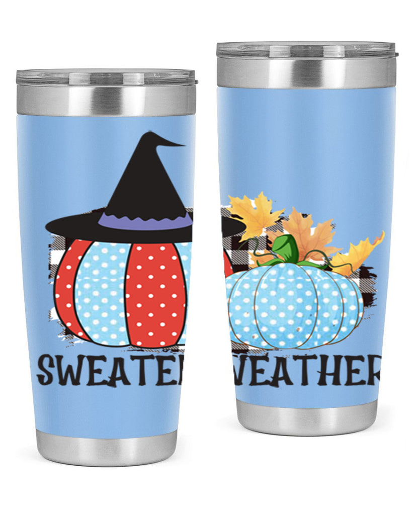 Sweater Weather Pumpkin Gnome 586#- fall- Tumbler