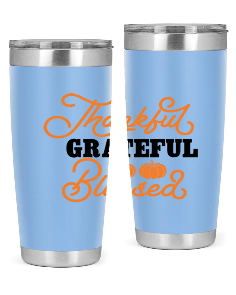 Thankful Grateful Blessed 604#- fall- Tumbler