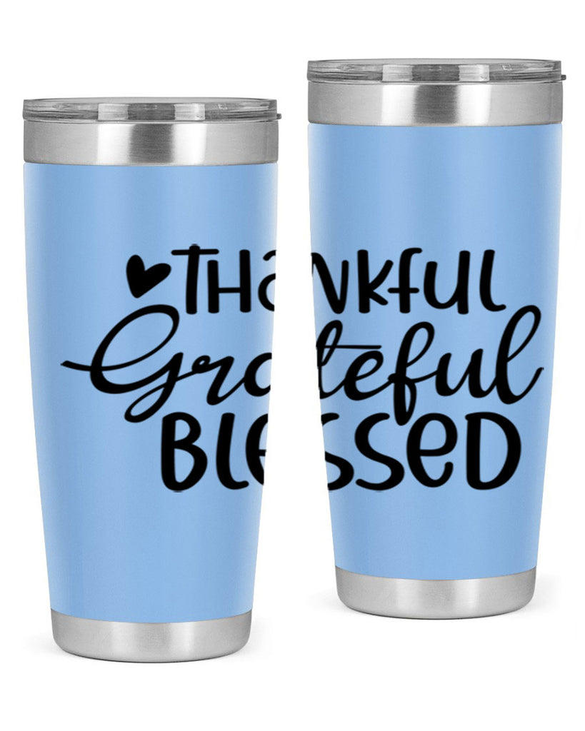 Thankful Grateful Blessed 605#- fall- Tumbler
