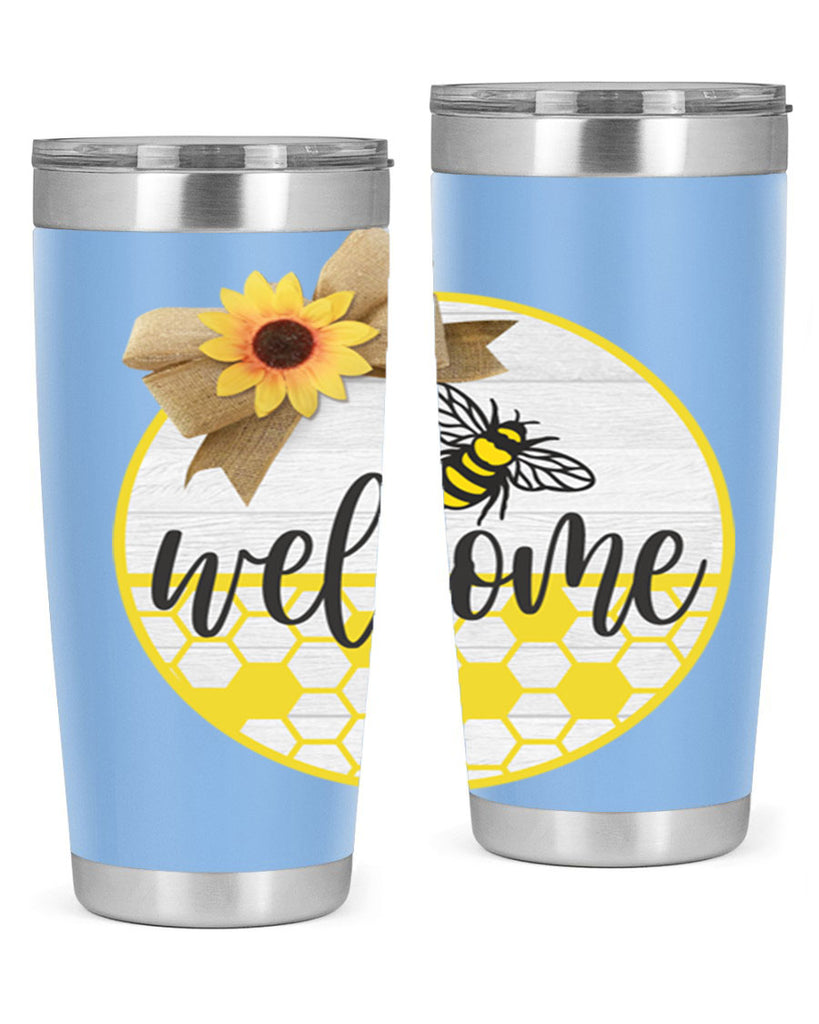 Welcome Bee and hive Mockup566#- spring- Tumbler