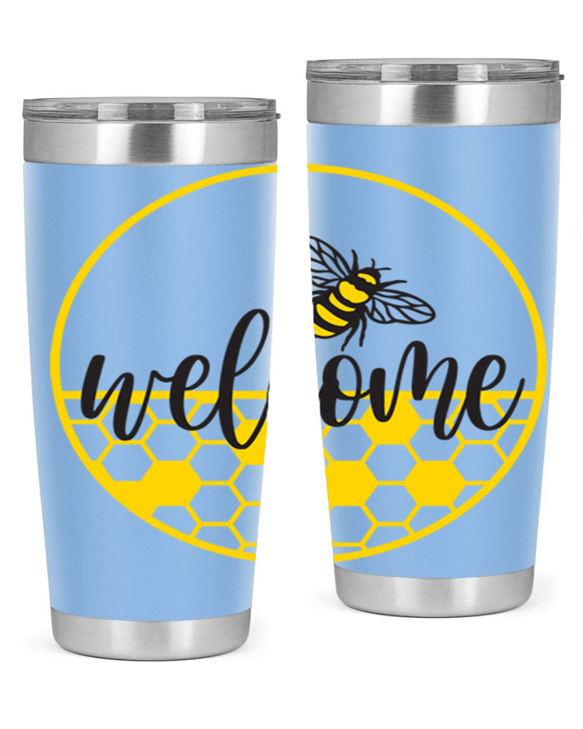 Welcome Bee and hive567#- spring- Tumbler