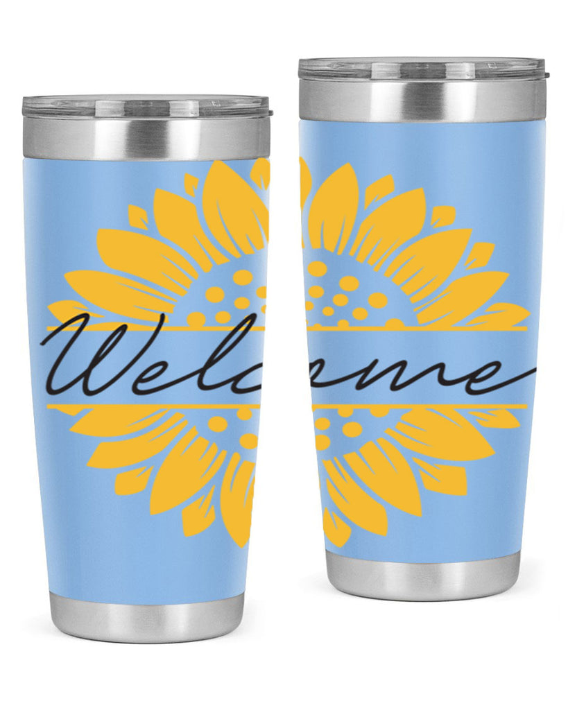 Welcome Sunflower585#- spring- Tumbler